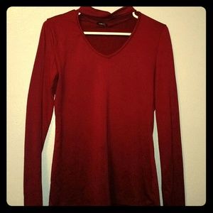 Rue21 velvety red long sleeve top